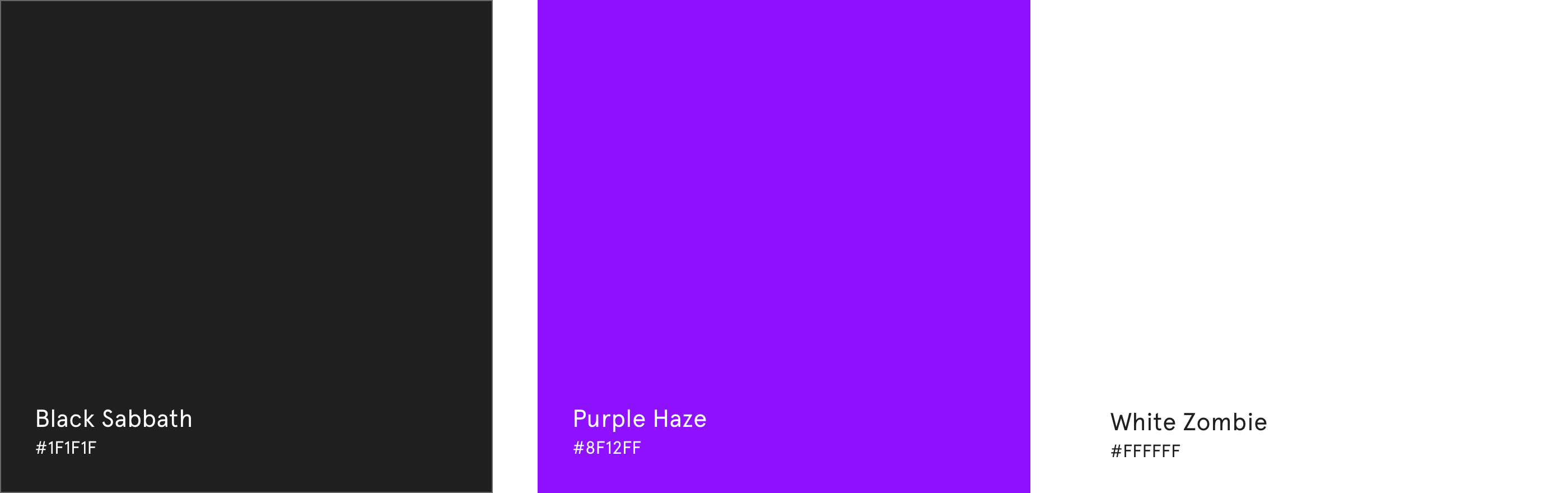 Hendrix color palette.