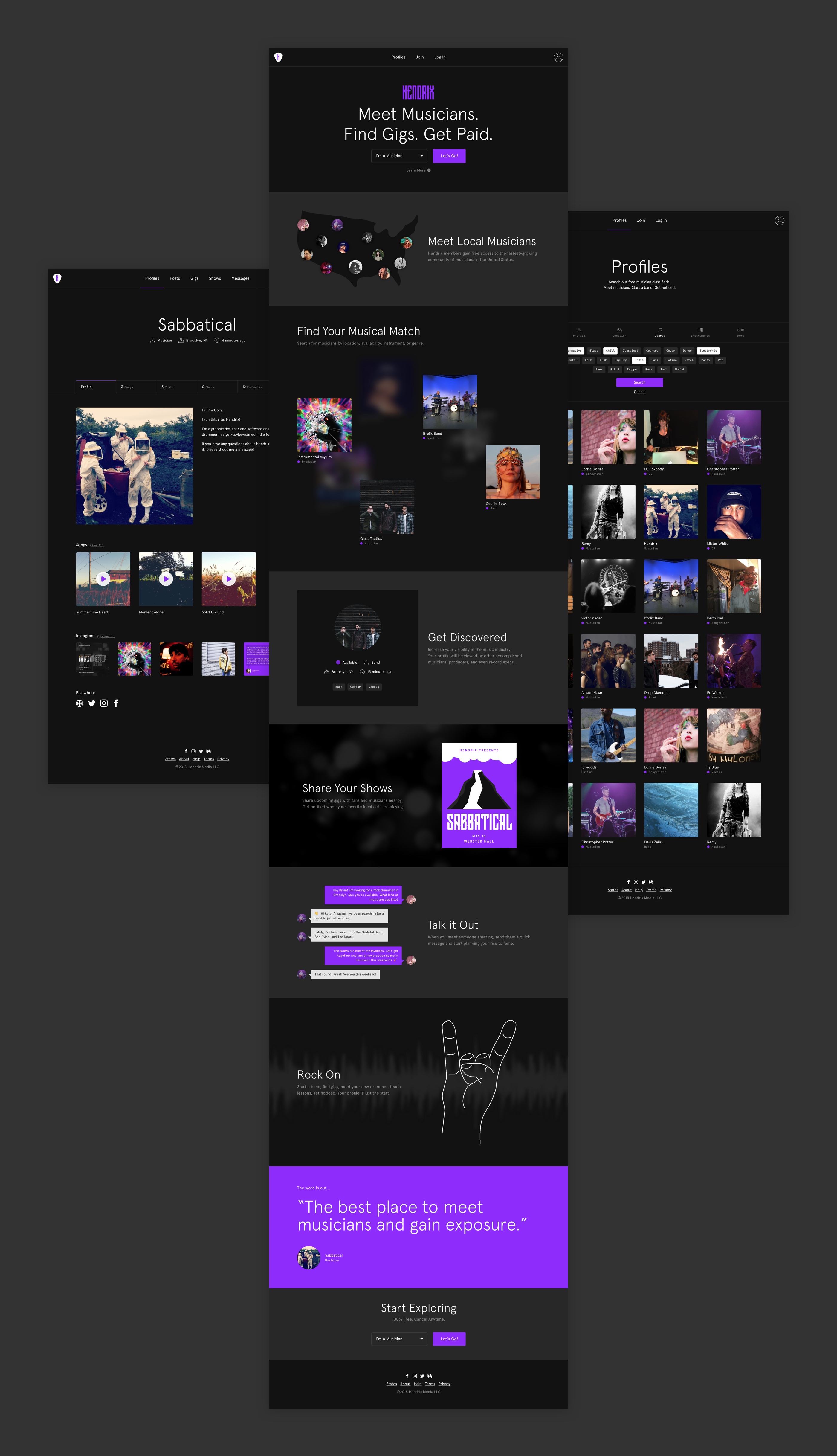Responsive desktop app.
