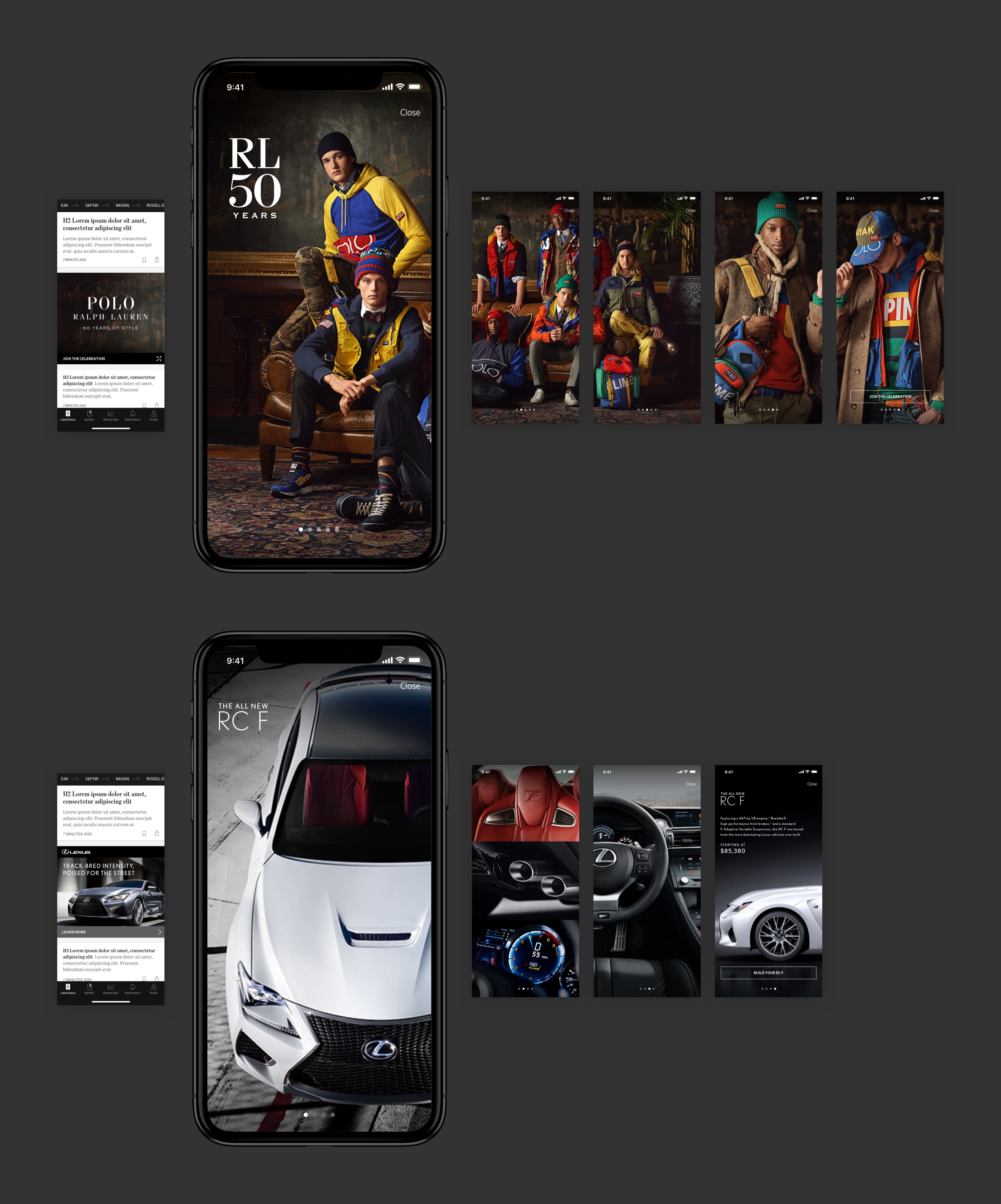 New storytelling ad units include full-screen visuals and videos.